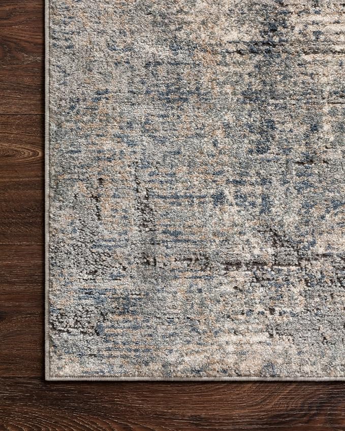 Loloi Teagan Collection TEA-05 Denim/Slate 7'-11" x 10'-6" Area Rug, Soft - Image 11