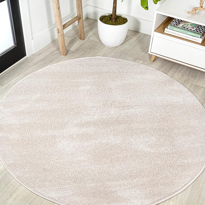 Eyely UES100D-5R Supersoft Haze Solid Low-Pile Indoor Area Rug by eyely