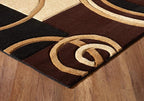 GLORY RUGS Area Rug Modern 2x7 Brown Soft Hand Carved Contemporary Floor Carpet - Image 6
