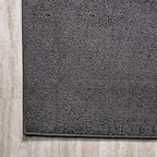 JONATHAN Y Haze Solid Low-Pile Black Indoor Area Rug 5x8, Minimalist, - Image 7