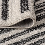 JONATHAN Y Khalil Modern Berber Stripe Cream/Black Indoor Area Rug, Contemporary - Image 8