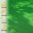 Ottomanson Artificial Grass Turf 22" x 33' Indoor Outdoor Faux Grass Rug - Image 3