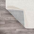 JONATHAN Y Haze Solid Low-Pile Cream 9x9 Square Indoor Area Rug, Minimalist - Image 6