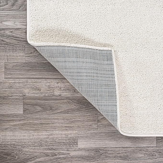 JONATHAN Y Haze Solid Low-Pile Cream Indoor Area Rug 3x5, Minimalist, - Image 5