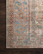 Loloi Loren Collection LQ-15 Terracotta/Sky 7'-6" x 9'-6" Area Rug - Image 10