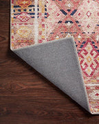 Loloi Layla Collection LAY-15 Magenta/Multi 7'-6" x 9'-6" .13" Thick Area Rug - Image 8