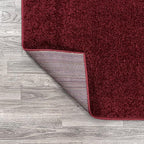 JONATHAN Y Haze Solid Low-Pile Dark Red Indoor Area Rug 12x15, Minimalist - Image 5