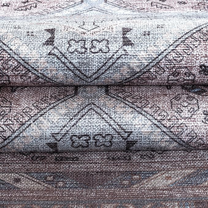 Washable Area Rug. Modern Farmhouse. Vintage. Turkish. Bohemian. Distressed. - Image 8