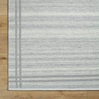 Mark&Day Wool Rugs, 5x8 Janmichael Solid and Border Gray Area Rug, Bedroom or - Image 8