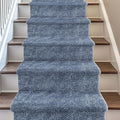 Well Woven Custom Size Hallway & Stair Runner- Harlow Pompeii Blue 27 Inches by WellWovenRugs