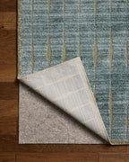 Loloi Chris Loves Julia Calvin Collection CLV-02 Ocean/Olive 2'-7" x 10'-0" - Image 7