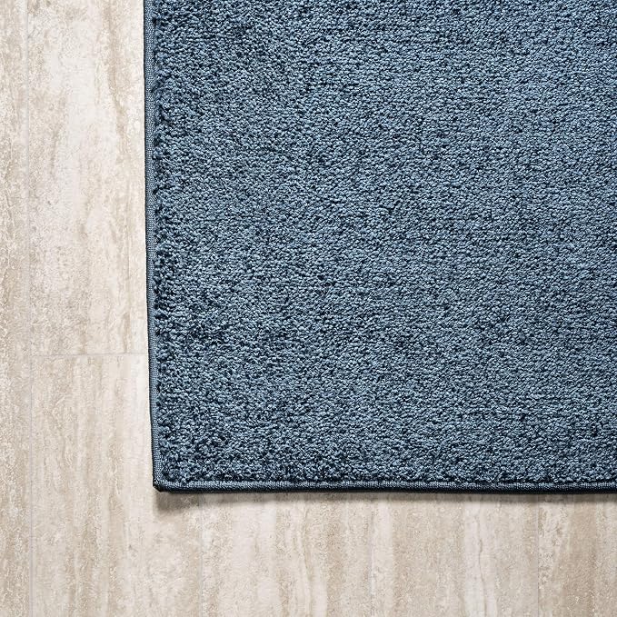 JONATHAN Y Haze Solid Low-Pile Navy Indoor Area Rug 6x9, Minimalist, - Image 8