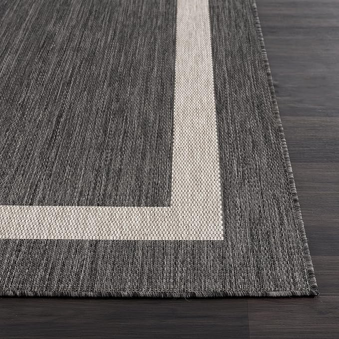 CAMILSON Outdoor Rug 9x12, Large Modern Outside Rugs - Image 5