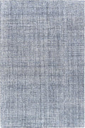 Hand-Tufted 100% Wool Pile Area Rug – Geometric Textured Grid Check Pattern – by RestorationandRenovation
