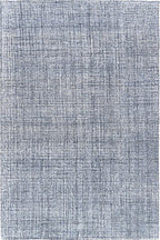 Hand-Tufted 100% Wool Pile Area Rug – Geometric Textured Grid Check Pattern – by RestorationandRenovation