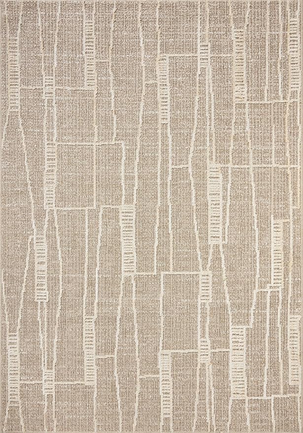 Loloi Amber Lewis Bexley Collection BEX-05 Mushroom/Natural 2'-7" x 4' Accent - Image 2