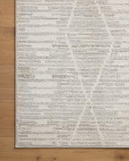 Loloi Kamala Collection KAM-02 Ivory/Silver 2'-7" x 8'-0" Runner Rug - Image 5