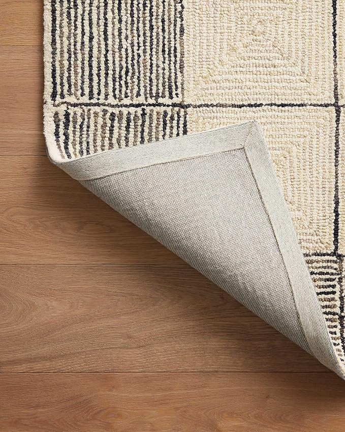 Loloi Chris Loves Julia Francis Collection FRA-02 Cream/Black 2'-6" x 7'-6" - Image 8