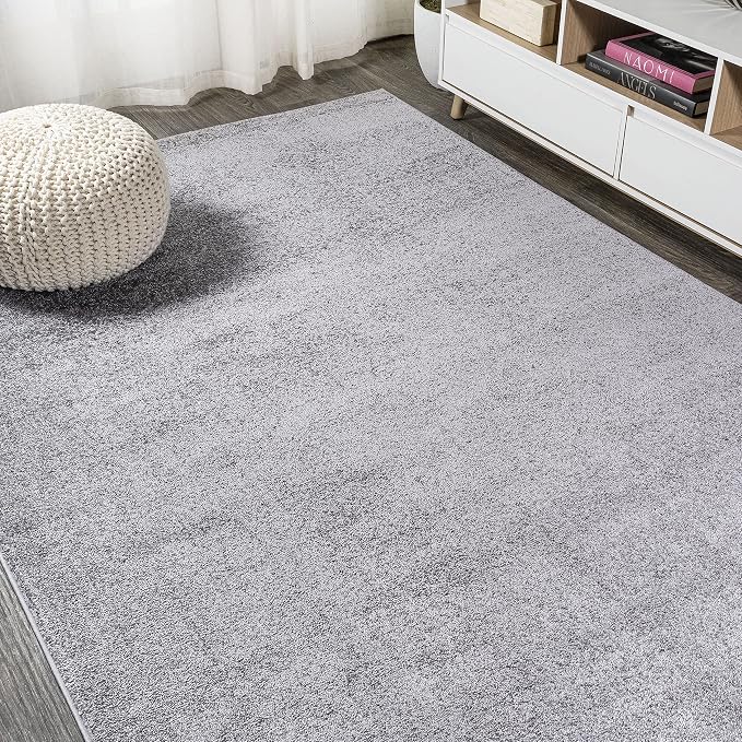 Eyely UES100A-3 Supersoft Haze Solid Low-Pile Indoor Area Rug - Image 5