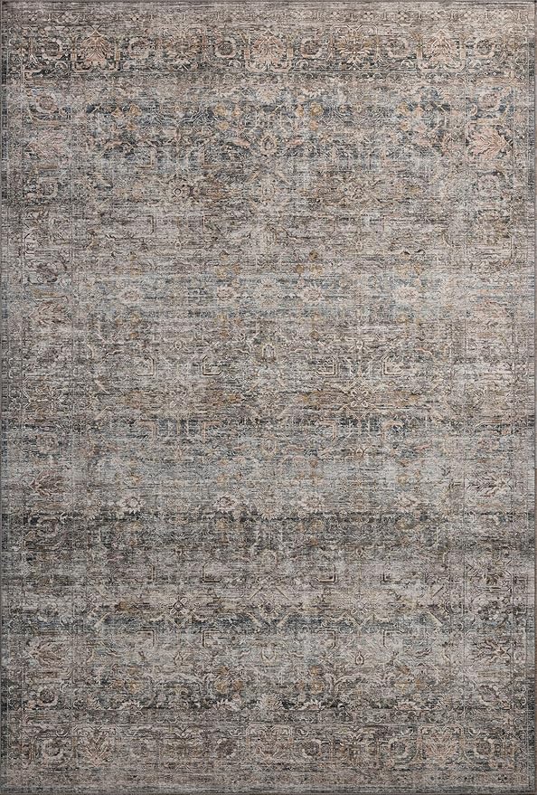 Loloi Amber Lewis Josie Collection JOS-05 Dove/Gold 6'-0" x 9'-0", .13" Pile - Image 4
