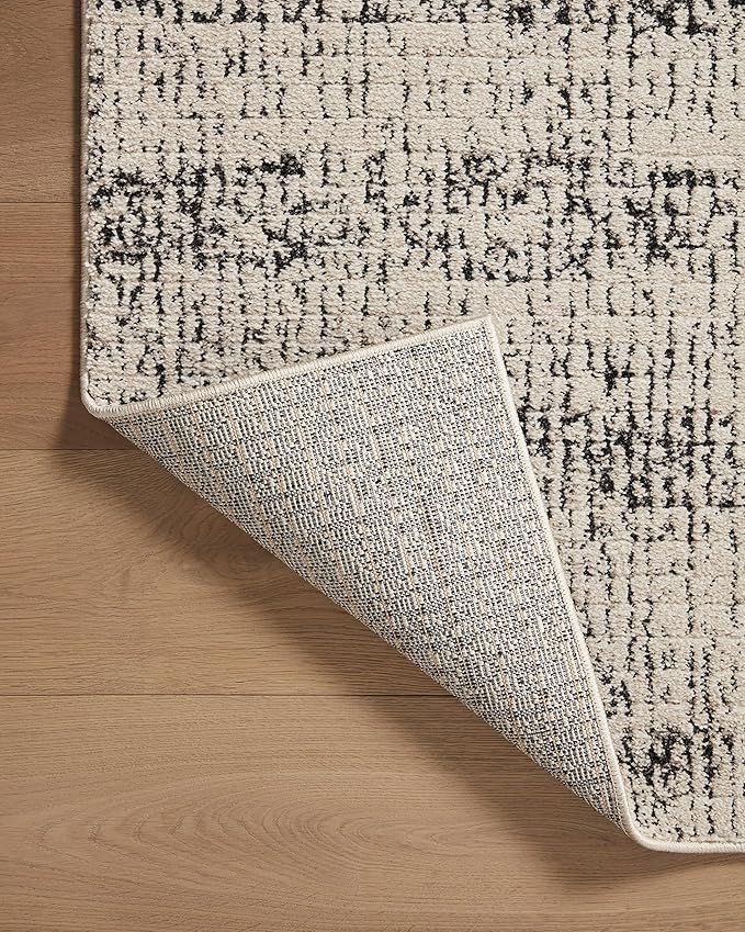 Loloi Darby Collection DAR-02 Oatmeal/Charcoal 6'-7" x 9'-3" Area Rug - Image 8