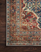Loloi Layla Collection LAY-09 Cobalt Blue/Spice 5'-0" x 7'-6" .13" Thick Area - Image 5