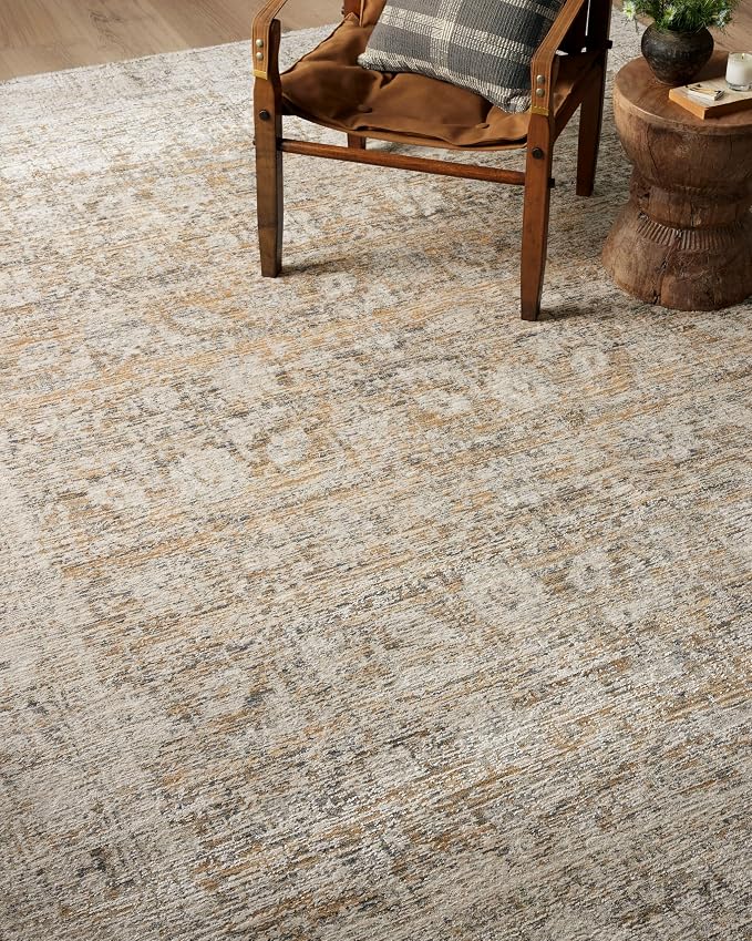 Loloi Amber Lewis Alie Collection ALE-05 Gold/Beige 7'-10'' x 7'-10'', .13'' - Image 7