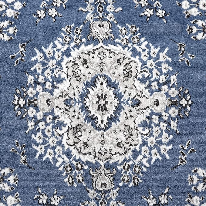 Home Dynamix Premium Sakarya Traditional Medallion Border Area Rug, Midnight - Image 7