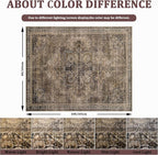 Washable 6x9 Area Rug for Living Room, Carpet for Bedroom Dining Room, Non - Image 2