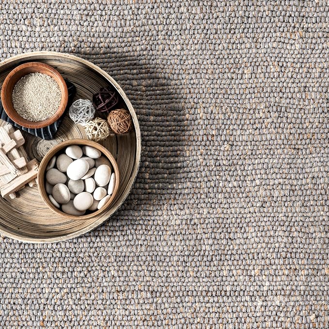 Nuloom Elfriede Handmade, Jute & Cotton, Textured and Earthy, High Traffic - Image 9