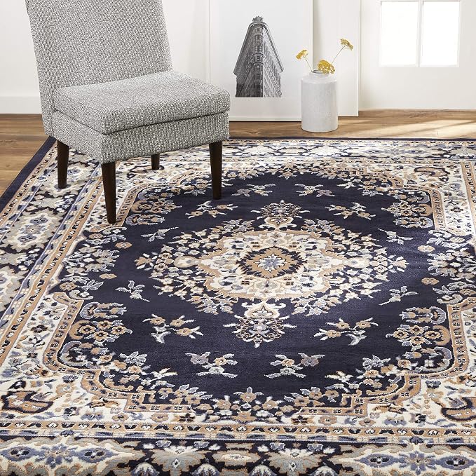 Home Dynamix Premium Sakarya Traditional Medallion Border Area Rug by Home+Dynamix