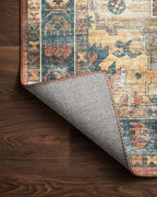 Loloi Skye Collection SKY-11 Rust/Blue 6'-0" x 6'-0" Round Area Rug - Image 7