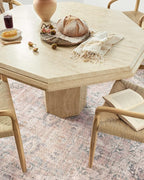 Loloi Skye Collection SKY-01 Blush/Grey 8'-0" x 8'-0" Round Area Rug - Image 10