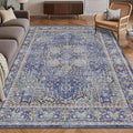 Washable Area Rug 3' x 5 ' Vintage Traditional Persian Mat by Unknown