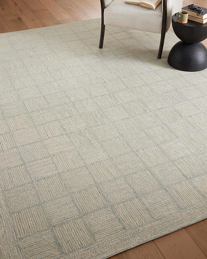 Loloi Chris Loves Julia Francis Collection FRA-03 Silver/Sky 2'-6" x 7'-6" - Image 4