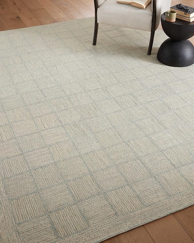 Loloi Chris Loves Julia Francis Collection FRA-03 Silver/Sky 2'-6" x 9'-9" - Image 4
