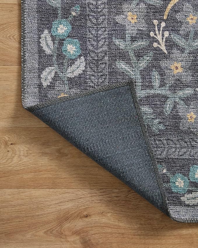 Loloi Rifle Paper Co. Maison Collection MAO-01 Nightingale Black 7'-6" x 9'-6" - Image 6