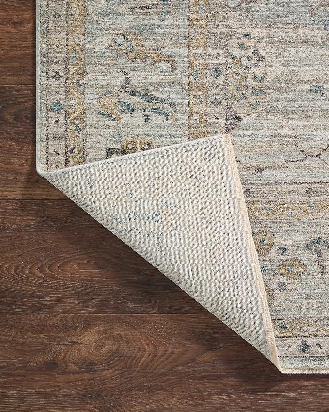 Loloi Magnolia Home by Joanna Gaines Millie Collection MIE-02 Sky/Gold 2'-7" x - Image 7