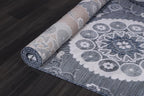 CAMILSON Indoor Outdoor Rug 6x9 Bohemian Medallion Floral Area Rugs - Image 7