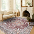 Washable Area Rug. Modern Farmhouse. Vintage. Turkish. Bohemian. Distressed. by FameLiving%7COushakRugs