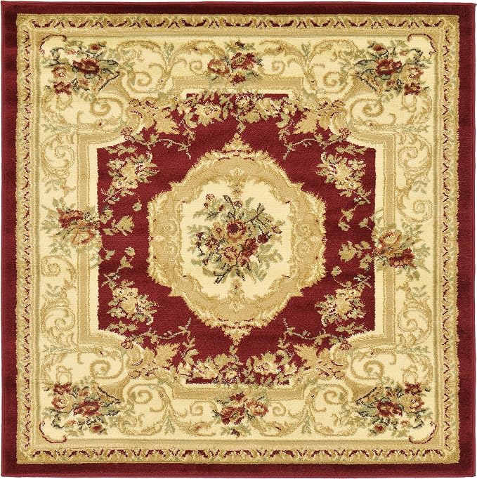 Unique Loom Versailles Collection Traditional Classic Floral Motif Area Rug by UniqueLoom