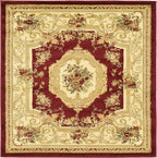 Unique Loom Versailles Collection Traditional Classic Floral Motif Area Rug by UniqueLoom