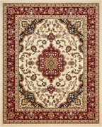 Well Woven Barclay Collection Medallion Kashan Ivory 8x10 Area Rug - Image 3
