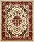 Well Woven Barclay Collection Medallion Kashan Ivory 6x9 Area Rug by WellWovenRugs