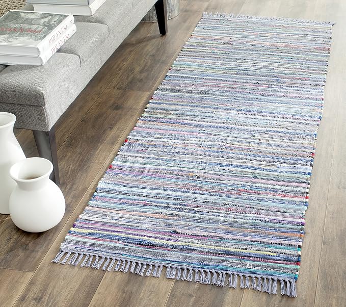 SAFAVIEH Rag Rug Collection Runner Rug by SAFAVIEH