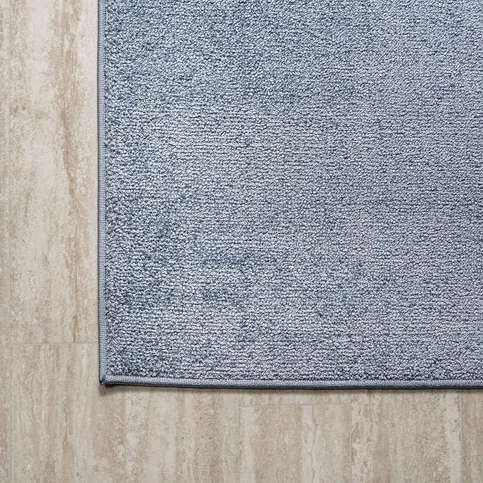 JONATHAN Y Haze Solid Low-Pile Classic Blue Indoor Area Rug 10x14, Minimalist - Image 6