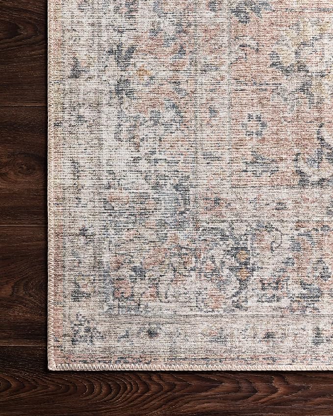 Loloi Skye Collection SKY-01 Blush/Grey 9'-0" x 12'-0" Area Rug - Image 13