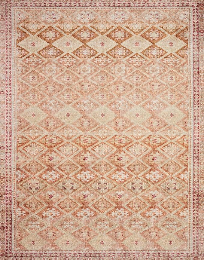 Loloi Layla Collection LAY-16 Natural/Spice 3'-6" x 5'-6" .13" Thick Accent Rug - Image 3