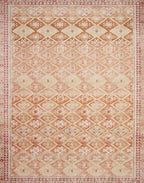 Loloi Layla Collection LAY-16 Natural/Spice 2'-0" x 5'-0" .13" Thick Accent Rug - Image 3