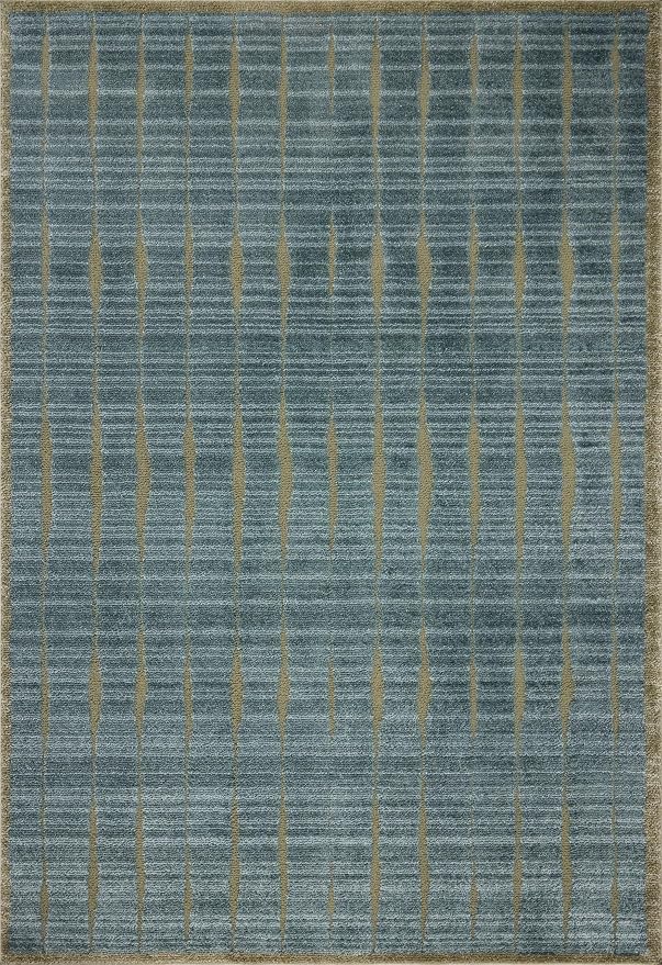 Loloi Chris Loves Julia Calvin Collection CLV-02 Ocean/Olive 2'-7" x 10'-0" - Image 3